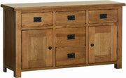Rustic Oak 4ft 6ins Dresser Base