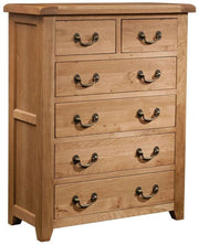 Somerset Oak 4+2 Chest of Drawers
