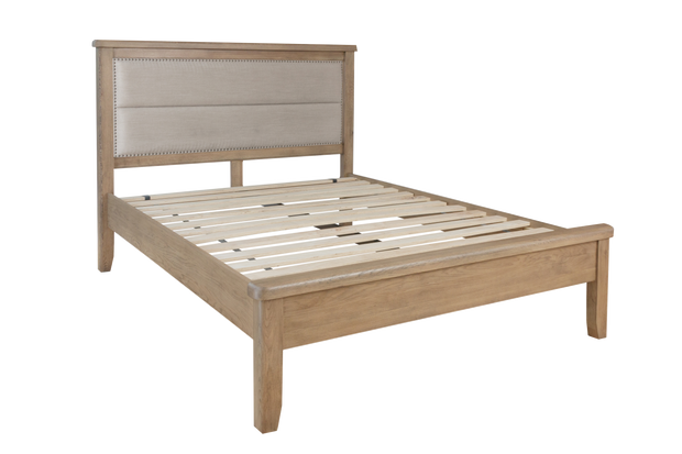 Hereford Bed with Fabric Headboard and Low Footboard Set