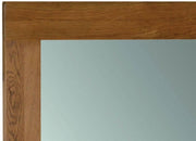 Rustic Oak Wall Mirror 130cm x 90cm