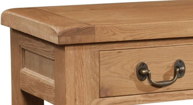 Somerset Oak 2 Drawer Console Table