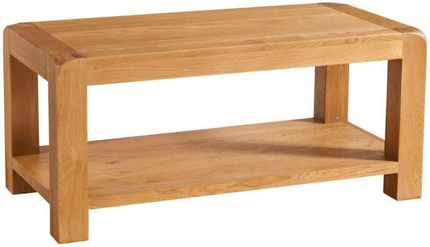 Avon Oak Coffee Table With Shelf - Ultimate Elegance