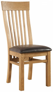 Somerset Oak Curved Back Chair