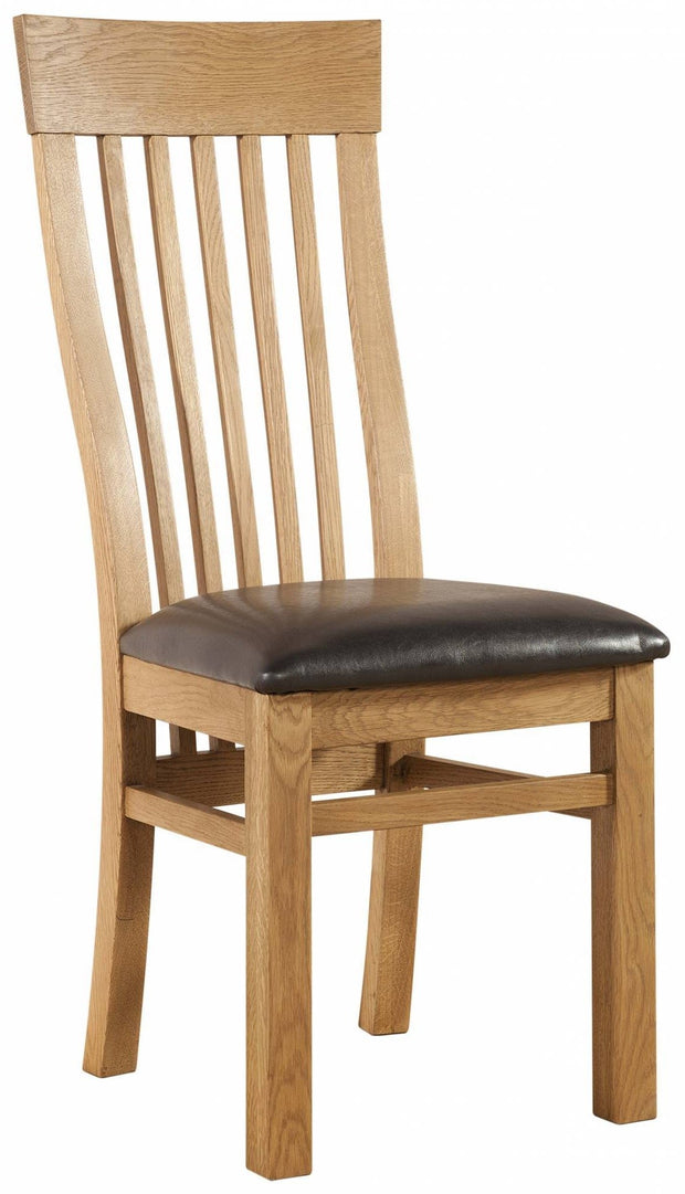 Avon Oak Curved Back Chair - Everlasting  Seating Elegance