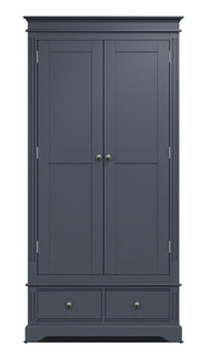 Somerton Midnight Grey 2 Door Wardrobe