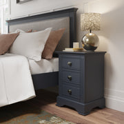 Somerton Midnight Grey Large Bedside Cabinet