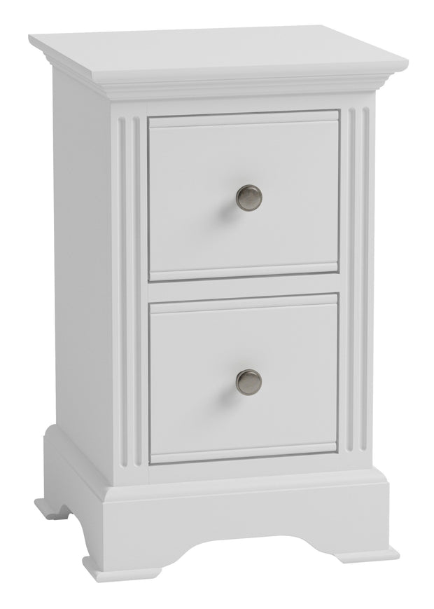 Somerton White Small Bedside Cabinet