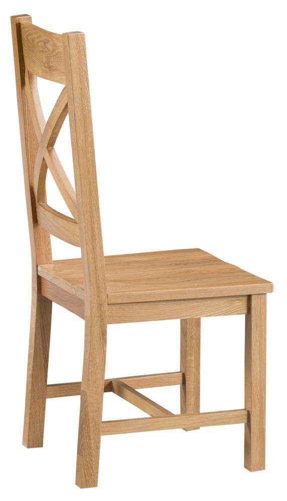 Harvington Cross Back Chair Wooden Seat