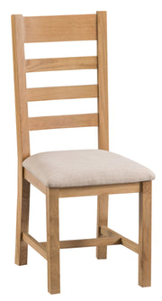 Harvington Ladder Back Chair Fabric Seat