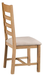 Harvington Ladder Back Chair Fabric Seat