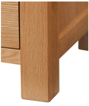 Dorset Oak Single Pedestal Dressing Table with Stool