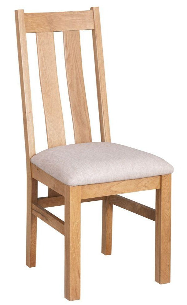 New Oak Arizona Fabric Chair