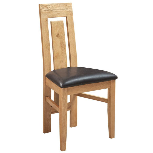 New Oak Single Slat Verona Dining Chair