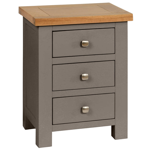 Dorset Slate Bedside Table with 3 Drawers