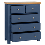 Dorset Electric Blue Chest Of Drawers 2 + 3