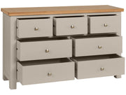 Dorset Moon Grey Chest Of Drawers 3 Over 4