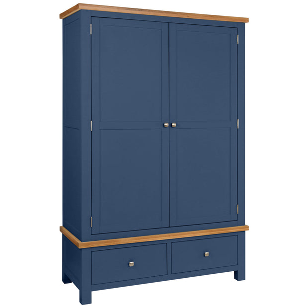 Dorset Electric Blue Double Robe with 2 Drawers