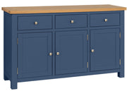 Dorset Electric Blue Sideboard with 3 Doors