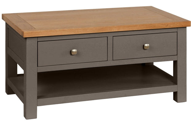 Dorset Slate Coffee Table With 2 Drawers