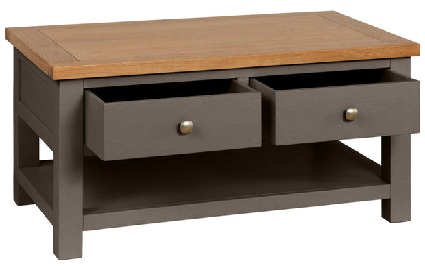 Dorset Slate Coffee Table With 2 Drawers
