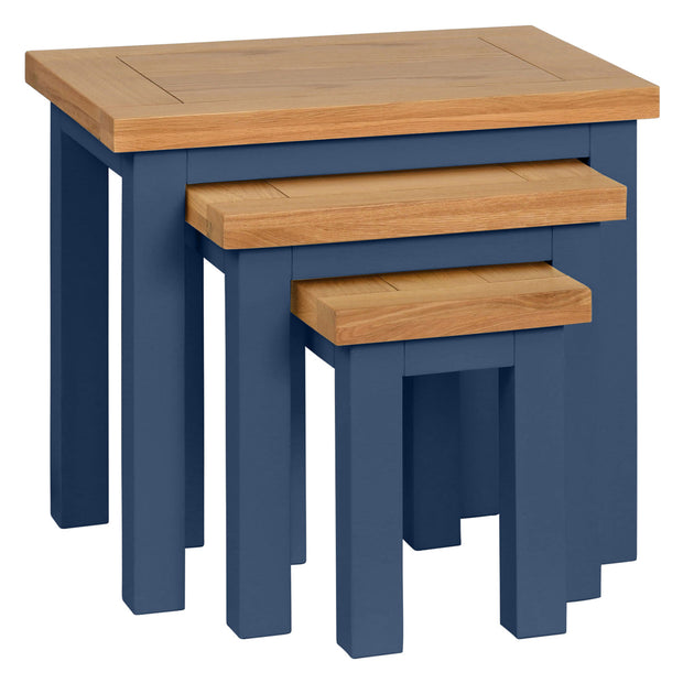 Dorset Electric Blue Nest Of Tables