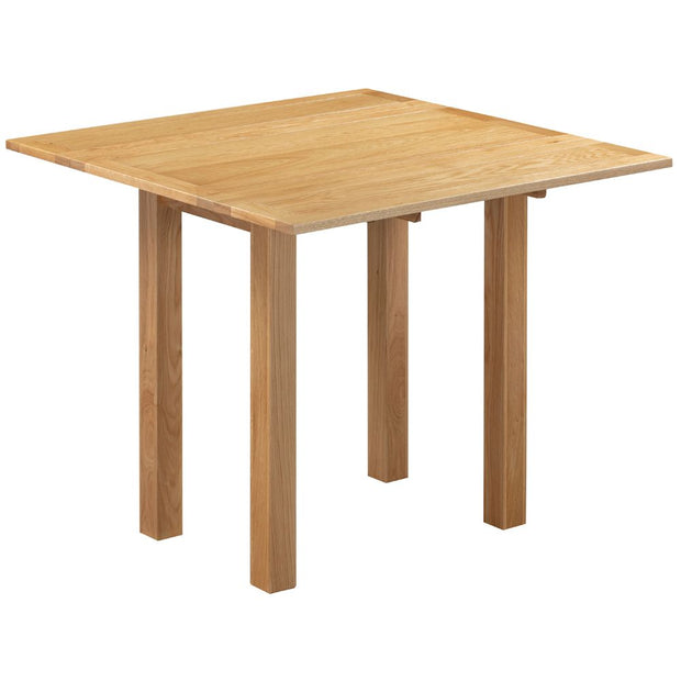New Oak Square Drop-Leaf Table