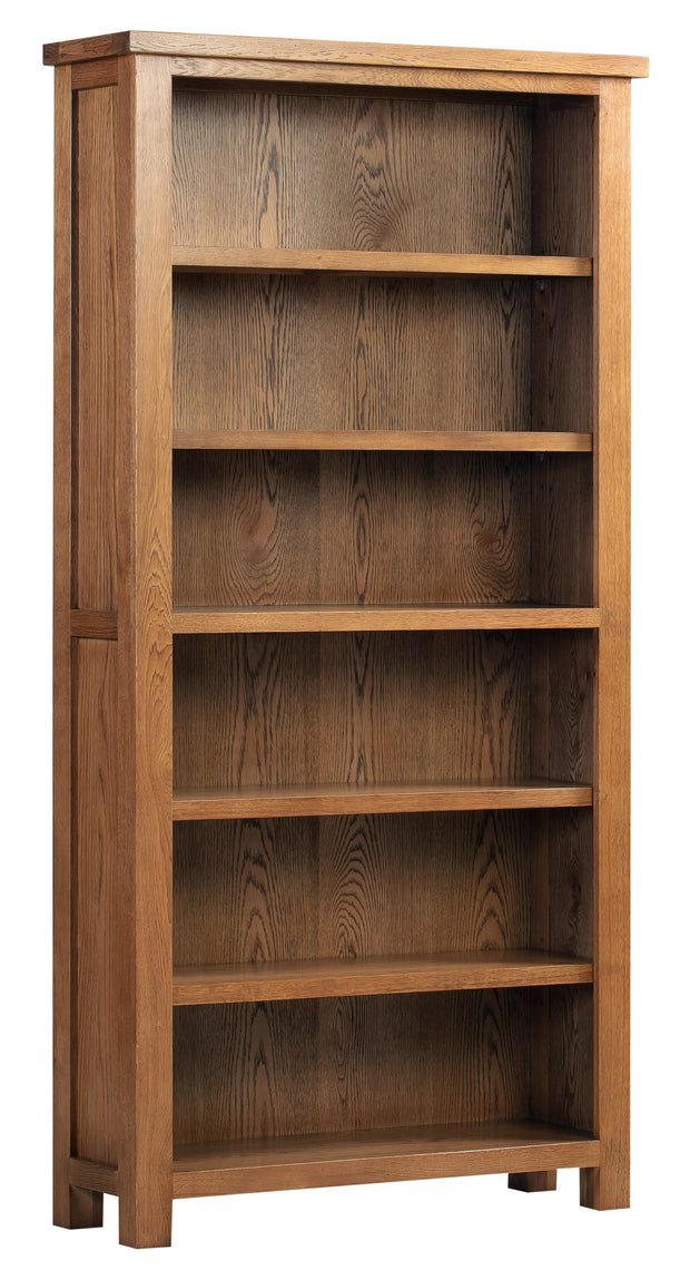 Dorset Rustic Oak 6ft Bookcase