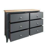 Ludlow Grey 6 Drawer Chest Of Drawers