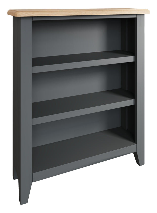 Ludlow Grey Small Wide Bookcase