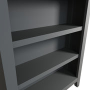Ludlow Grey Small Wide Bookcase