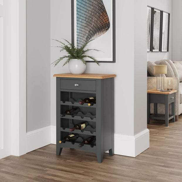 Ludlow Grey Wine Cabinet