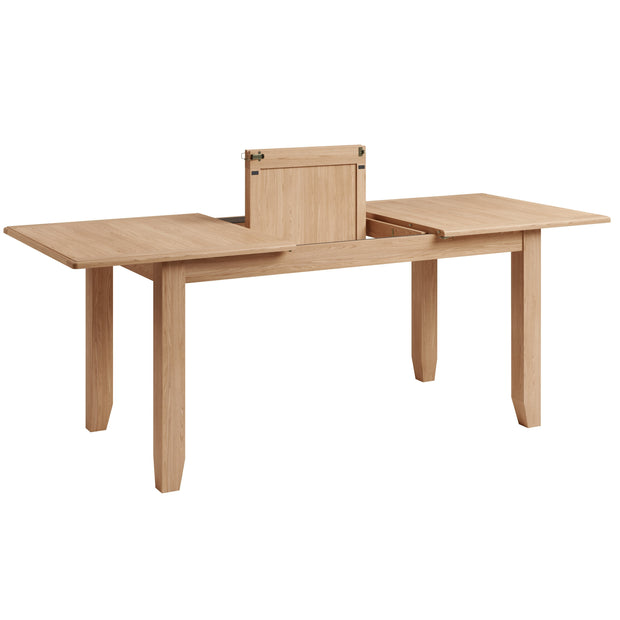 Ludlow Light Finish 1.6m Butterfly Extending Dining Table