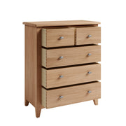 Ludlow Light Finish 2 Over 3 Chest Of Drawers