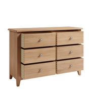 Ludlow Light Finish 6 Drawer Chest Of Drawers