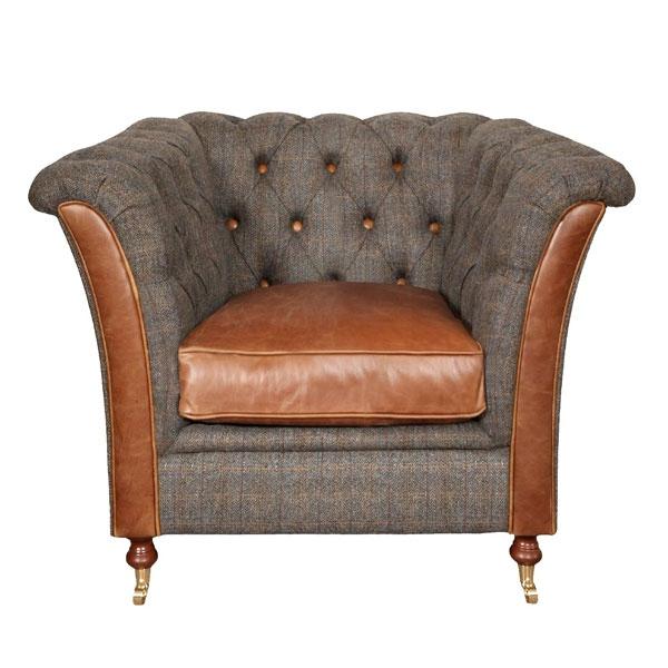 Granby Chair - Moreland Harris Tweed