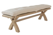 Hereford 2m Bench Cushion Only – Natural Check