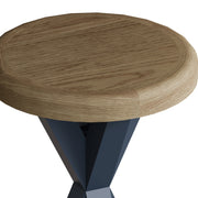 Hereford Dark Blue Round Side Table