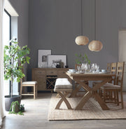 Hereford Slatted Dining Chair (Natural Check)