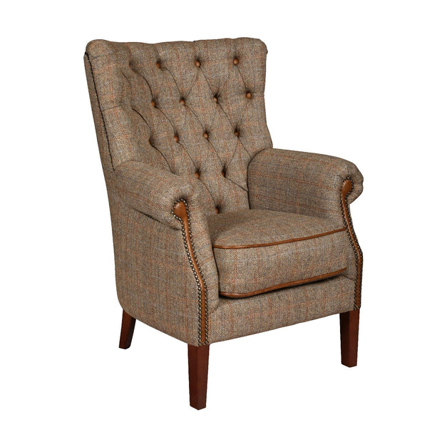 Hexham Chair - Hunting Lodge Harris Tweed