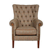 Hexham Chair - Hunting Lodge Harris Tweed