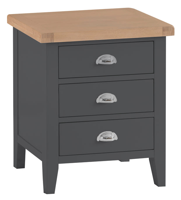 Kingstone Charcoal Extra Large Bedside Table