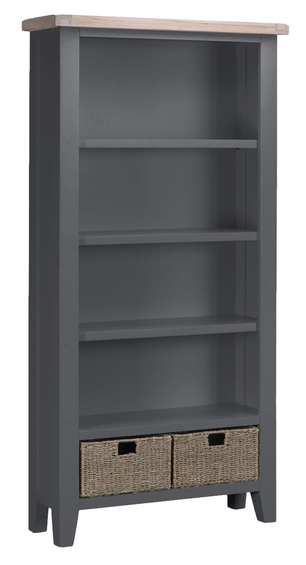 Kingstone Charcoal Large Bookcase