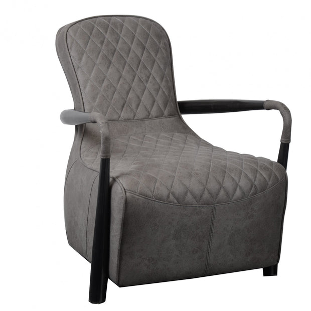 Manhattan Snug Chair - Milan Steel Fabric