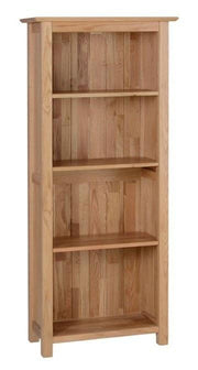 New Oak 5ft Narrow Bookcase