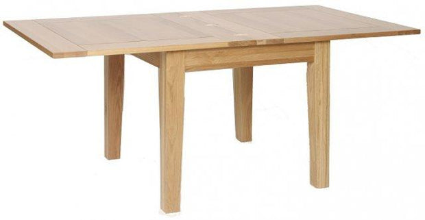 New Oak Flip Top Extending Table 0.9m - 1.8m