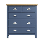 Ludlow Blue 2 Over 3 Chest of Drawers