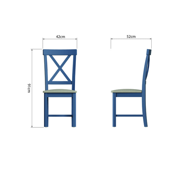 Ludlow Blue Dining Chair