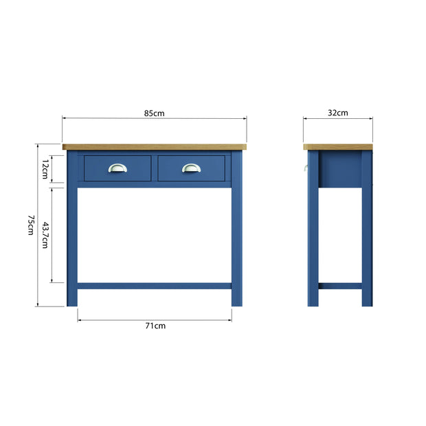 Ludlow Blue Console Table
