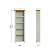 Ludlow Light Grey Large Bookcase