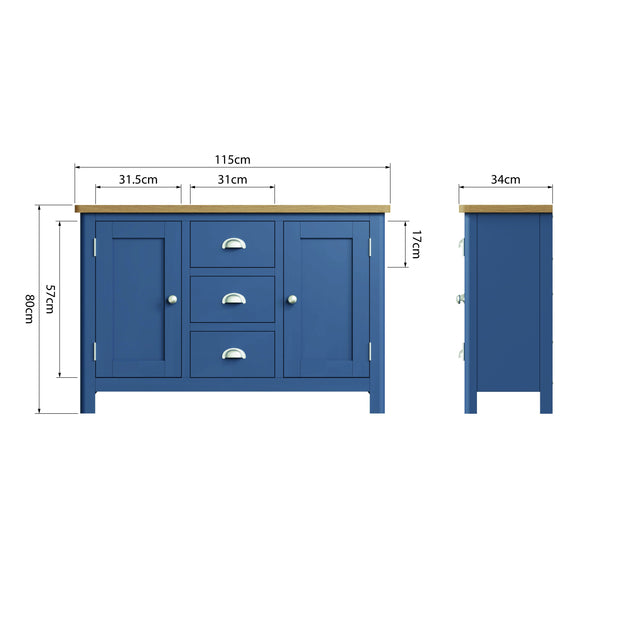 Ludlow Blue Large Sideboard